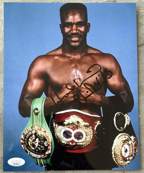 HOLYFIELD, EVANDER SIGNED PHOTO (JSA)