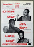 HONEYGHAN, LLOYD-MARIO ALMEDO OFFICIAL PROGRAM (1991)