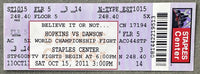 HOPKINS, BERNARD-CHAD DAWSON I ON SITE FULL TICKET (2011)