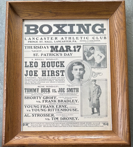 HOUCK, LEO-JOE HIRST ON SITE POSTER (1910)