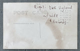HYLAND, "FIGHTING" DICK & FAMILY REAL PHOTO POSTCARD