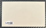 JACKSON, TRAVIS SIGNED INDEX CARD (JSA)