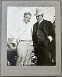 JEFFRIES, JAMES J. & BARNEY OLDFIELD SIGNED ORIGINAL MOUNTED PHOTOGRAPH (PSA/DNA)