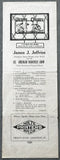 JEFFRIES, JAMES J. EXHIBITION ON SITE BROADSIDE