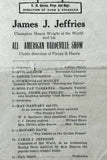JEFFRIES, JAMES J. EXHIBITION ON SITE BROADSIDE
