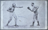 JOHNSON, JACK-JAMES JEFFRIES ORIGINAL VINTAGE SOUVENIR POSTCARD (1910)