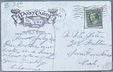 JOHNSON, JACK-JAMES JEFFRIES ORIGINAL VINTAGE SOUVENIR POSTCARD (1910)