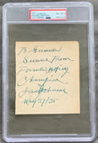 JOHNSON, JACK SIGNED ALBUM PAGE (PSA/DNA-NM-MT 8)