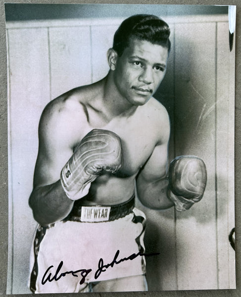 JOHNSON, ALONZO SIGNED PHOTO