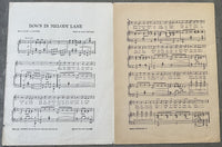 JOHNSON, JACK "DOWN IN MELODY LANE" RARE SHEET MUSIC (1911)