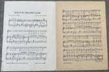 JOHNSON, JACK "DOWN IN MELODY LANE" RARE SHEET MUSIC (1911)