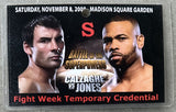 CALZAGHE, JOE-ROY JONES, JR. TEMPORARY CREDENTIAL (2008)