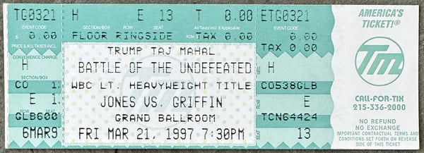 JONES, JR., ROY-MONTELL GRIFFIN I ON SITE FULL TICKET (1997)