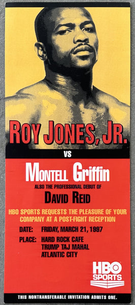 JONES, JR., ROY-MONTELL GRIFFIN I POST FIGHT PARTY FULL TICKET (1997)