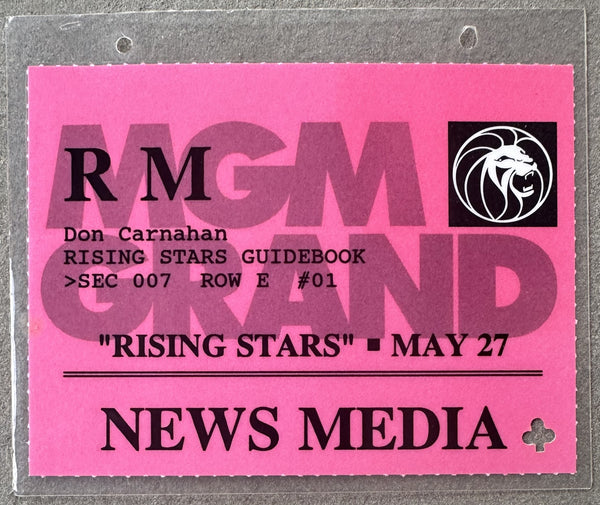 DE LA HOYA, OSCAR-GIORGIO CAMPANELLA & ROY JONES, JR.-THOMAS TATE  MEDIA PASS (1994)