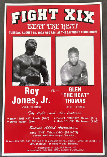 JONES, JR., ROY-GLENN THOMAS ON SITE POSTER (1992)