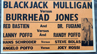 SAVAGE, RANDY "MACHO MAN" & LANNY POFFO VS RED BASTIEN & DR. FUGIANI & GREG VALENTINE VS RUFUS R. JONES ON SITE POSTER (1976)