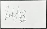 JONES, BERT SIGNED INDEX CARD (JSA)