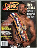 JONES, JR., ROY SIGNED APRIL 1995 RING MAGAZINE (JSA)