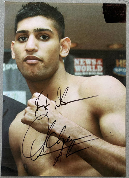 KHAN, AMIR SIGNED PHOTO