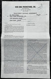 ALI, MUHAMMAD-JOE FRAZIER III SIGNED TELEVISION LICENSE CONTRACT (1975-SIGNED BY DON KING & CHRIS DUNDEE)