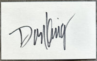 KING, DON SIGNED INDEX CARD
