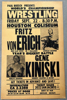 VON ERICH, FRITZ-GENE KINISKI ON SITE POSTER (1967)