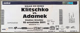 KLITSCHKO, VITALI &TOMASZ ADAMEK ON SITE FULL TICKET (2011)