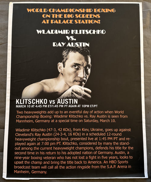 KLITSCHKO, WLADIMIR-RAY AUSTIN CLOSED CIRCUIT POSTER (2007)