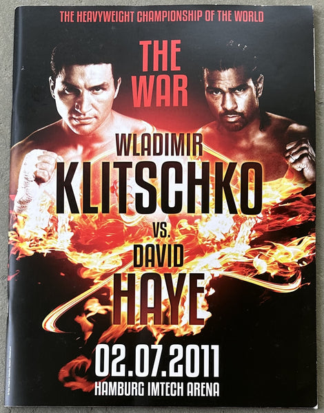 KLITSCHKO, WLADIMIR-DAVID HAYE OFFICIAL PROGRAM (2011)