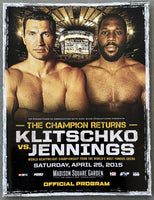 KLITSCHKO, WLADIMIR-BRYANT JENNINGS OFFICIAL PROGRAM (2015)