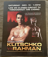 KLITSCHKO, WLADIMIR-HASIM RAHMAN CLOSED CIRCUIT POSTER (2008)