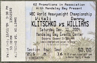 KLITSCHKO, VITALI-DANNY WILLIAMS ON SITE STUBLESS TICKET (2004)