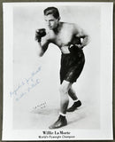 LA MORTE, WILLIE SIGNED PHOTO