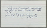LAMORTE, WILLIE SIGNED INDEX CARD