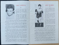 LAMOTTA, JAKE-JOEY DEJOHN & CARMEN BASILIO-JOHNNY CLEMONS OFFICIAL PROGRAM (1949)