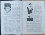 LAMOTTA, JAKE-JOEY DEJOHN & CARMEN BASILIO-JOHNNY CLEMONS OFFICIAL PROGRAM (1949)