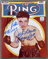 LAMOTTA, JAKE SIGNED PHOTO TO VIKKI LAMOTTA (VIKKI LAMOTTA COLLECTION)