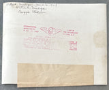 LAMOTTA, JAKE-MARCEL CERDAN ORIGINAL TYPE 1 WIRE PHOTO (1949-LAMOTTA WINS TITLE)