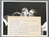 LAMOTTA, JAKE-TIBERIO MITRI ORIGINAL TYPE 1 WIRE PHOTO (1950)