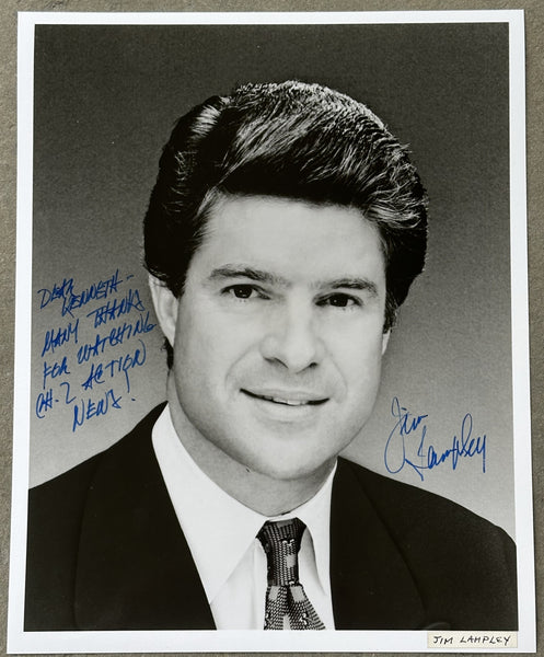 LAMPLEY, JIM VINTAGE SIGNED PHOTO