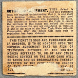 MARCIANO, ROCKY-REX LAYNE ON SITE TICKET STUB (1951)