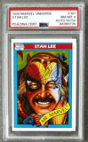 1990 MARVEL UNIVERSE STAN LEE AUTOGRAPHED CARD (PSA/DNA NM-MT 8, AUTO AUTH)