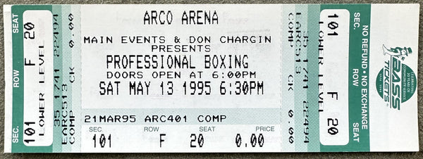 LEWIS, LENNOX-LIONEL BUTLER ON SITE FULL TICKET (1995)