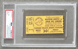 LEONARD, SUGAR RAY-WILFRED BENITEZ ON SITE STUBLESS TICKET (1979-PSA/DNA NM-MT 8)