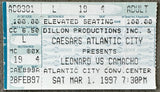 LEONARD, SUGAR RAY-HECTOR "MACHO" CAMACHO ON SITE STUBLESS TICKET (1997)