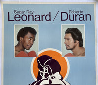 DURAN, ROBERTO-SUGAR RAY LEONARD I RARE ON SITE POSTER (1980)