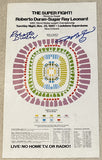 LEONARD, SUGAR RAY-ROBERTO DURAN II SIGNED POSTER (1980-SIGNED BY BOTH-JSA)