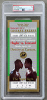 HAGLER, MARVIN-SUGAR RAY LEONARD FULL TICKET (1987-PSA/DNA NM 7)