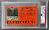 LEONARD, SUGAR RAY-THOMAS HEARNS I PARTICIPANT CREDENTIAL (1981-PSA/DNA VG 3)